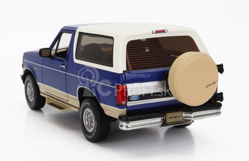 Greenlight Ford usa Bronco Eddie Bauer Edition 1996 1:18 modrá biela