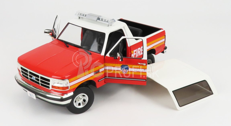 Greenlight Ford usa Bronco Fdny New York Fire Engine 1996 1:18 červená biela