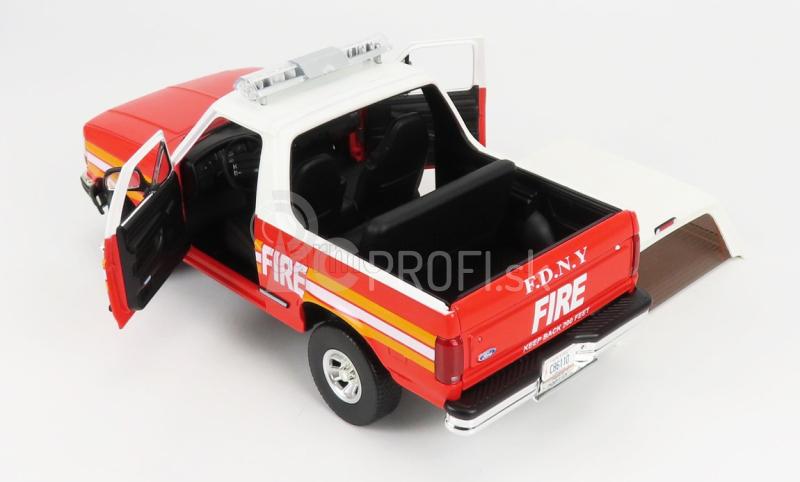 Greenlight Ford usa Bronco Fdny New York Fire Engine 1996 1:18 červená biela