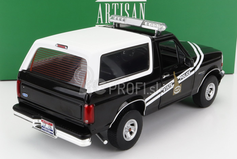 Greenlight Ford usa Bronco Idaho State Police 1996 1:18 čierna biela