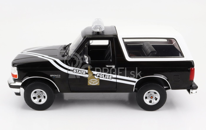 Greenlight Ford usa Bronco Idaho State Police 1996 1:18 čierna biela