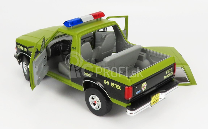 Greenlight Ford usa Bronco Maryland State Police 1996 1:18 zelená čierna