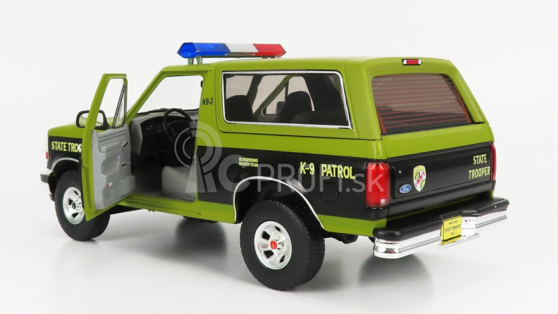 Greenlight Ford usa Bronco Maryland State Police 1996 1:18 zelená čierna