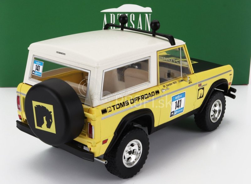 Greenlight Ford usa Bronco N 141 Rally Rebelle 1969 1:18 žltá čierna biela