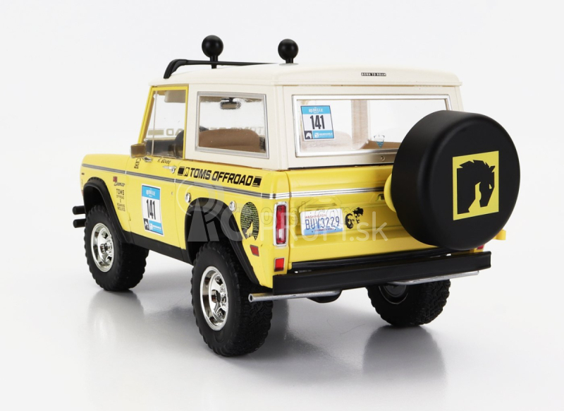 Greenlight Ford usa Bronco N 141 Rally Rebelle 1969 1:18 žltá čierna biela