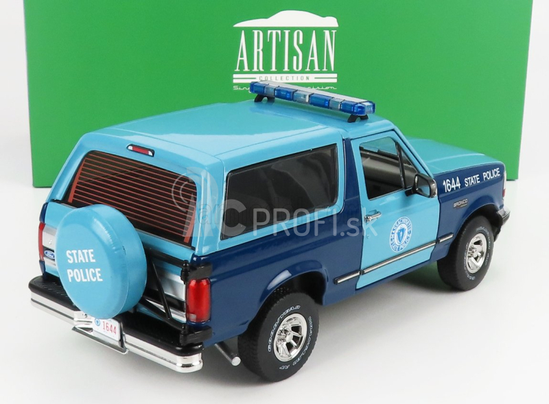 Greenlight Ford usa Bronco Xlt Massachusetts State Police 1996 1:18 2 Tones Blue