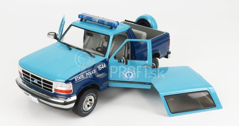 Greenlight Ford usa Bronco Xlt Massachusetts State Police 1996 1:18 2 Tones Blue