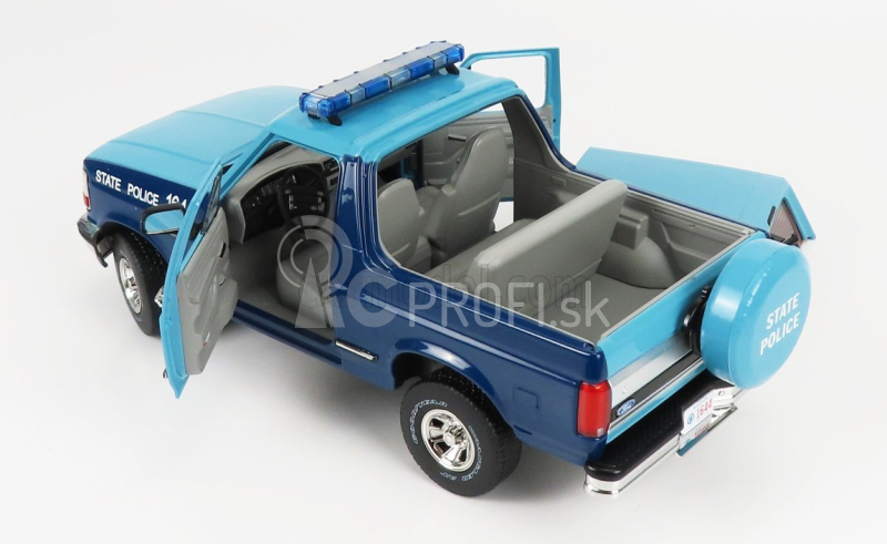 Greenlight Ford usa Bronco Xlt Massachusetts State Police 1996 1:18 2 Tones Blue