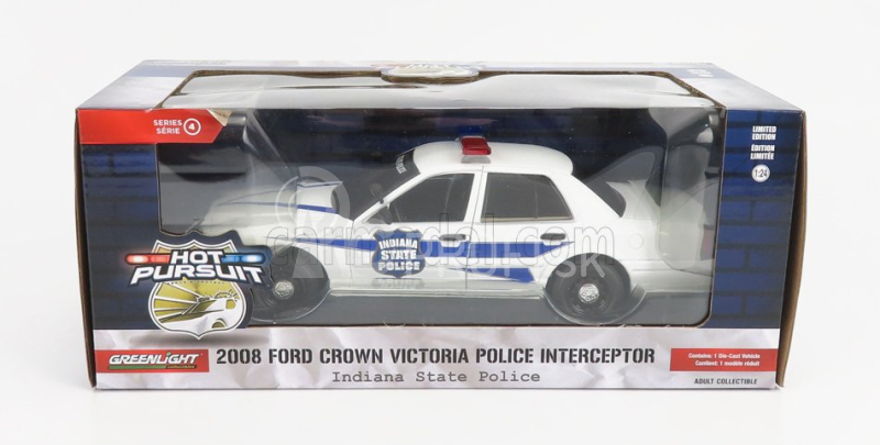 Greenlight Ford usa Crown Victoria Interceptor Indiana State Police 2008 1:24 Biela