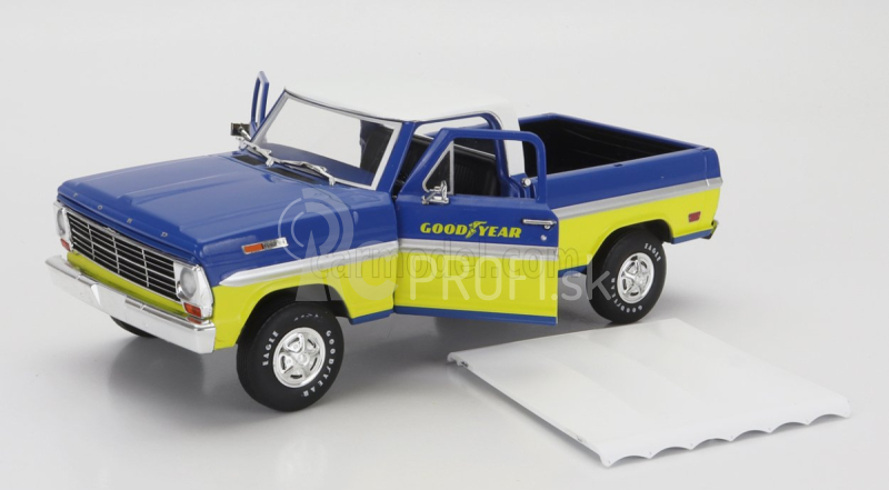 Greenlight Ford usa F-100 Pick-up Dobrý rok 1969 1:24 Modrá žltá