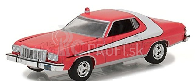 Greenlight Ford usa Gran Torino Coupe Dirty Version 1976 - Starsky & Hutch 1:64 červená biela