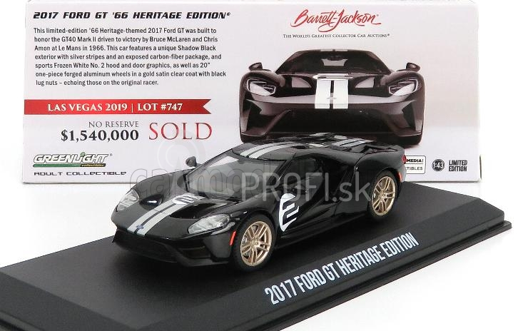 Greenlight Ford usa Gt N 2 Heritage Edition 2019 1:43 Black Silver