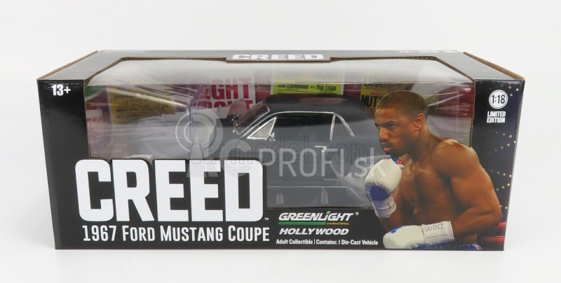 Greenlight Ford usa Mustang Coupe 1967 - Adonis Creed's 1:18 Matt Black