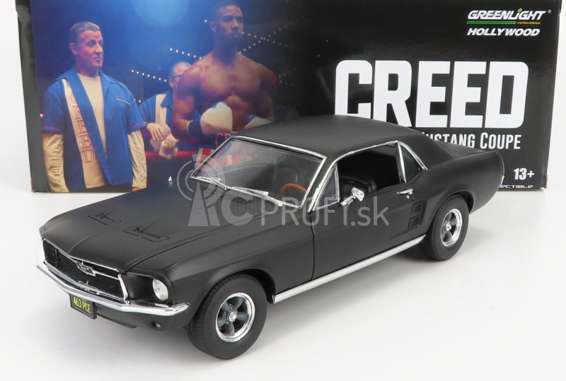 Greenlight Ford usa Mustang Coupe 1967 - Adonis Creed's 1:18 Matt Black