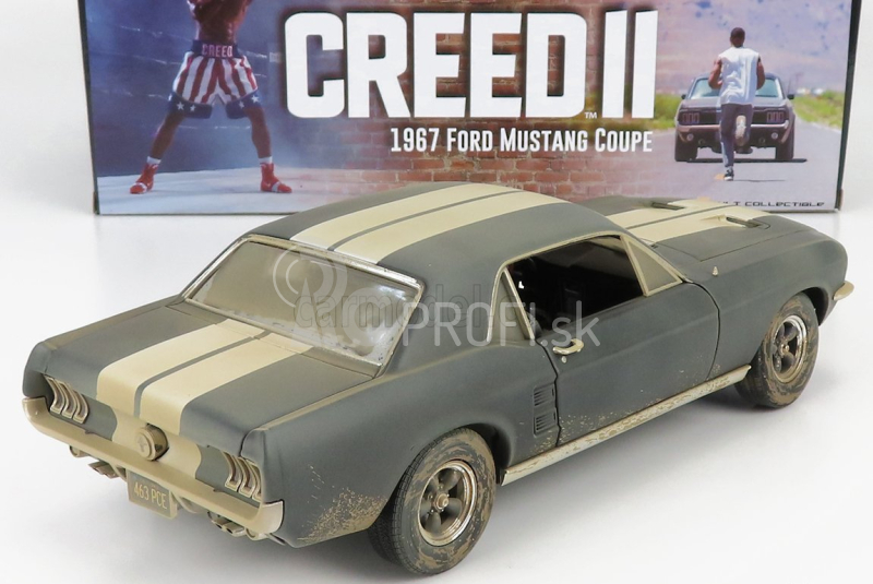 Greenlight Ford usa Mustang Coupe 1967 - Adonis Creed's Ii 1:18 Matt Black