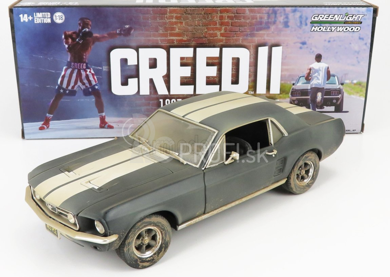 Greenlight Ford usa Mustang Coupe 1967 - Adonis Creed's Ii 1:18 Matt Black