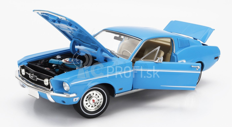 Greenlight Ford usa Mustang Fastback Coupe 1968 - Ford Rainbow Of Colors 1:18 Sierra Blue