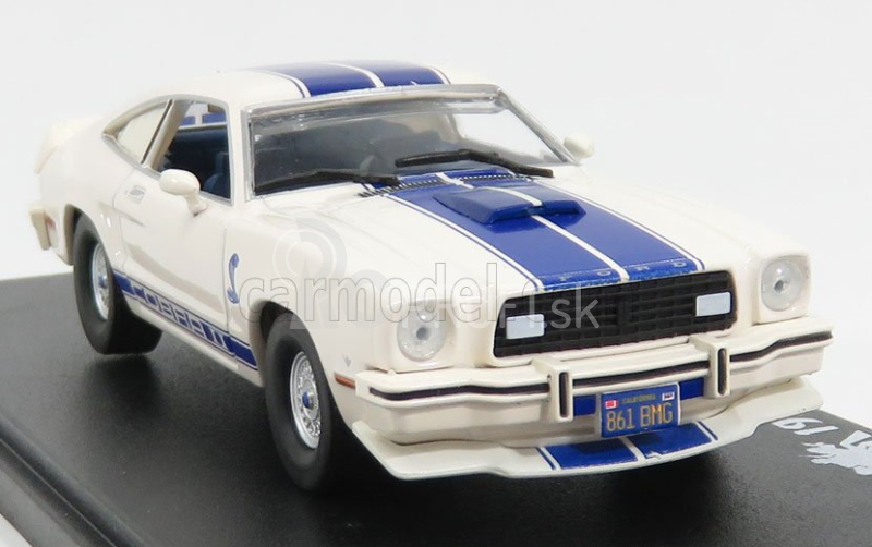 Greenlight Ford usa Shelby Mustang Ii Cobra Ii 1976 - Charlieho anjeli (auto Jill Munroe) 1:43 bielo modrá