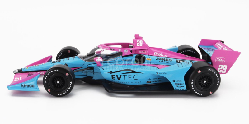 Greenlight Honda Team Andretti Autosport N 29 Indianapolis Indy 500 Indycar Series 2023 D.defrancesco 1:18 Modrá Ružová