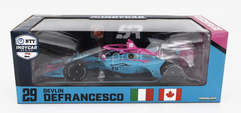 Greenlight Honda Team Andretti Autosport N 29 Indianapolis Indy 500 Indycar Series 2023 D.defrancesco 1:18 Modrá Ružová