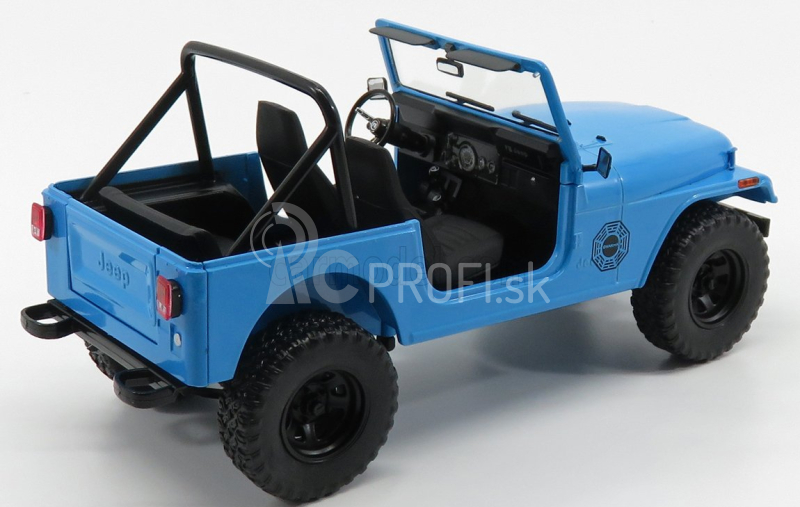 Greenlight Jeep Cj-7 Dharma Open 1982 - Stratený 2004 - 2010 1:18 Svetlomodrá