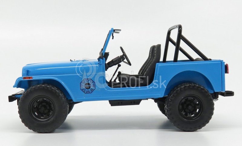 Greenlight Jeep Cj-7 Dharma Open 1982 - Stratený 2004 - 2010 1:18 Svetlomodrá