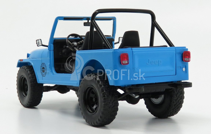 Greenlight Jeep Cj-7 Dharma Open 1982 - Stratený 2004 - 2010 1:18 Svetlomodrá