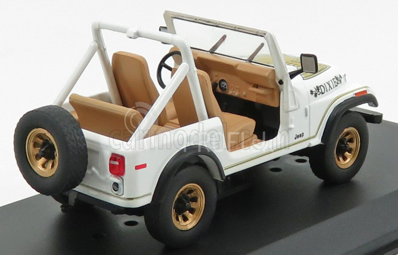 Greenlight Jeep Cj-7 Dixie Open 1979 - Look-a-like - The Dukes Of Hazzard 1:43 White