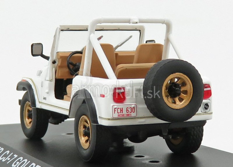 Greenlight Jeep Cj-7 Dixie Open 1979 - Look-a-like - The Dukes Of Hazzard 1:43 White