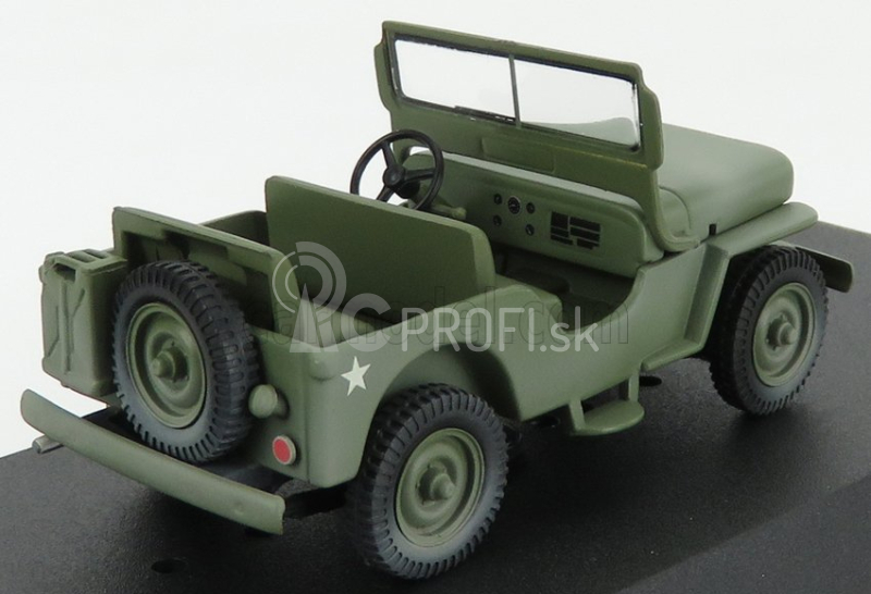 Greenlight Jeep Willys Cj-2a Open 1949 - M-a-s-h 1:43 Vojenská zelená