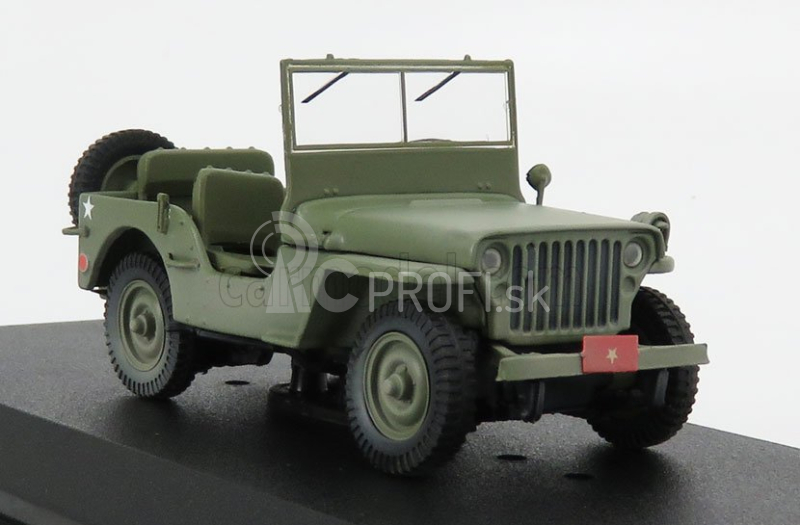 Greenlight Jeep Willys Mb Open 1942 - M-a-s-h 1:43 Vojenská zelená