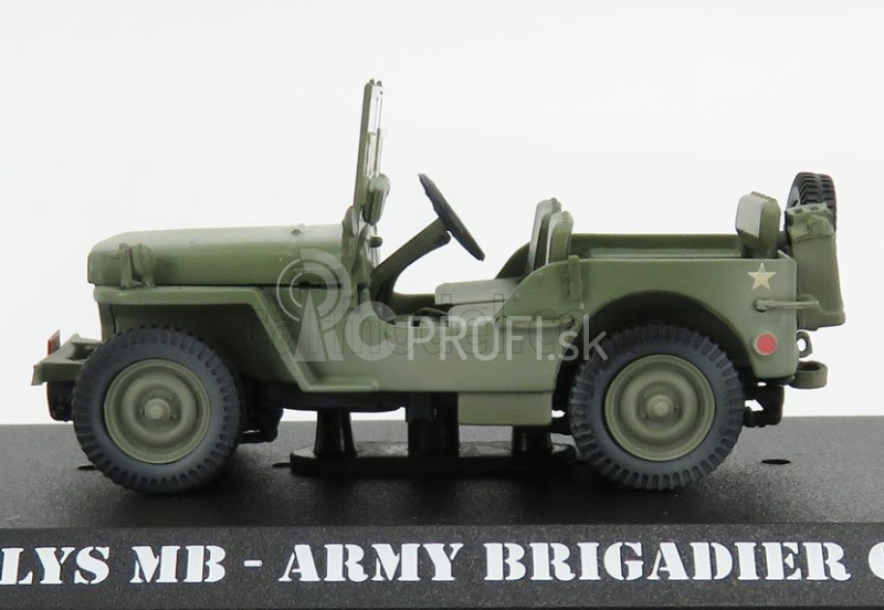 Greenlight Jeep Willys Mb Open 1942 - M-a-s-h 1:43 Vojenská zelená