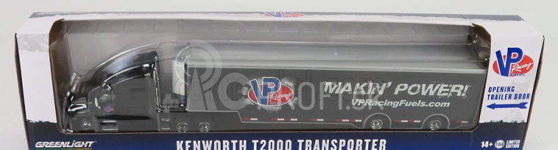 Greenlight Kenworth T2000 Truck Vp Racing Fuels Car Transporter 2018 1:64 Black