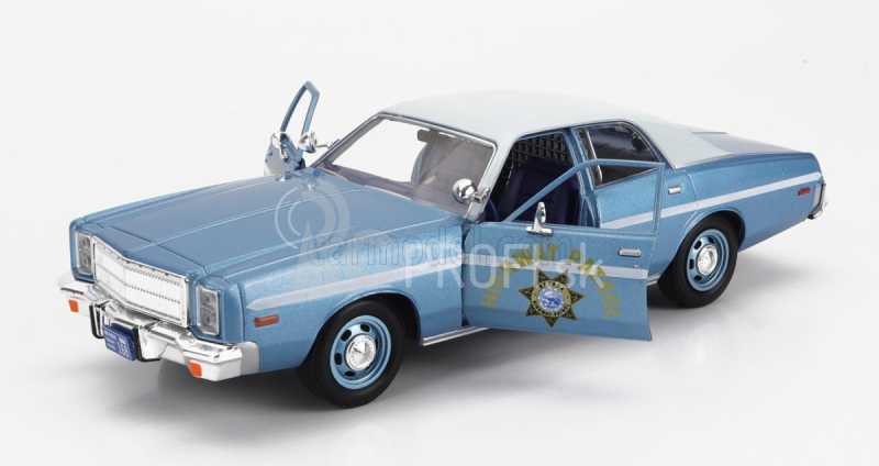 Greenlight Plymouth Fury Nevada Highway Patrol Police 1978 1:24 svetlomodrá