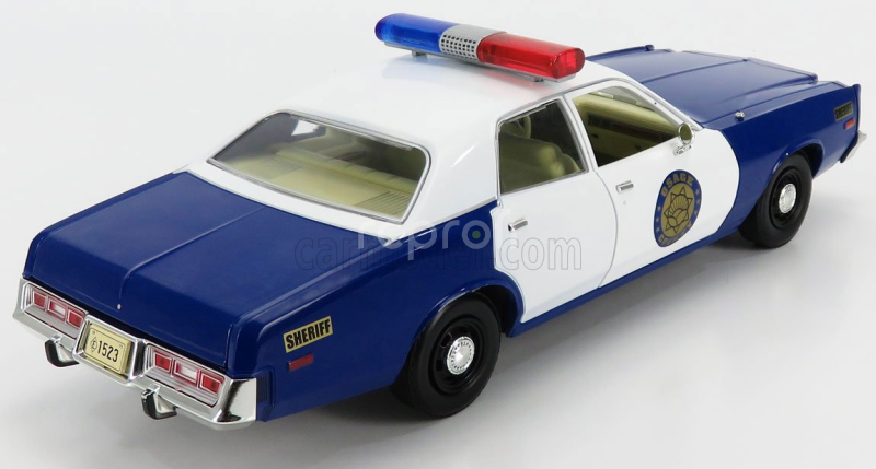 Greenlight Plymouth Fury Police Osage County Sheriff 1975 1:18 modrá biela