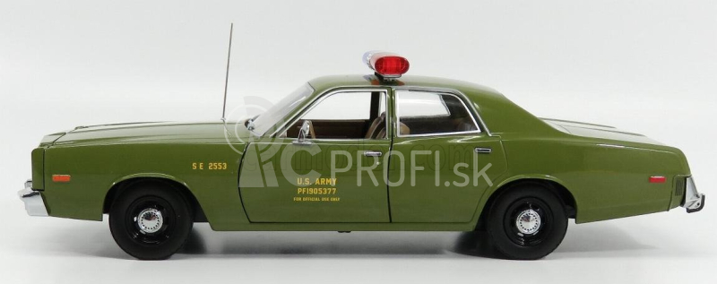 Greenlight Plymouth Fury U.s. Armádna vojenská polícia 1977 - A-tím 1:18 Vojenská zelená