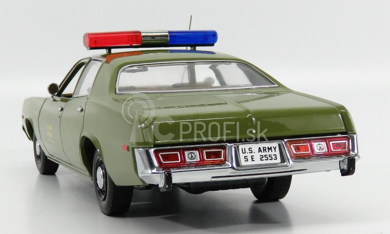 Greenlight Plymouth Fury U.s. Armádna vojenská polícia 1977 - A-tím 1:18 Vojenská zelená