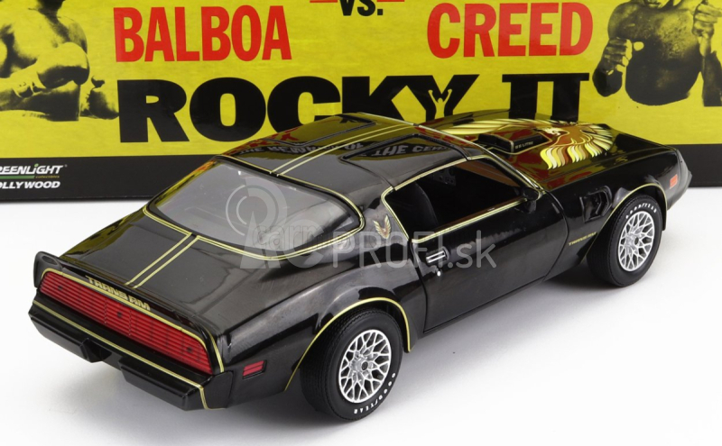 Greenlight Pontiac Firebird Trans Am 1979 - Rocky Ii Movie 1:24 Čierne zlato