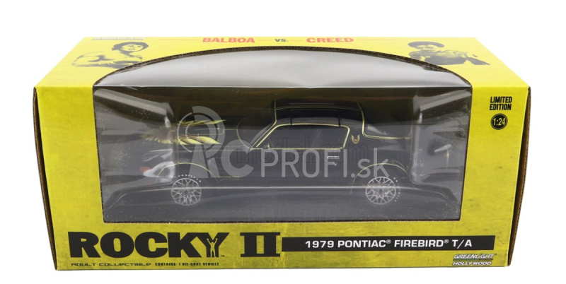 Greenlight Pontiac Firebird Trans Am 1979 - Rocky Ii Movie 1:24 Čierne zlato