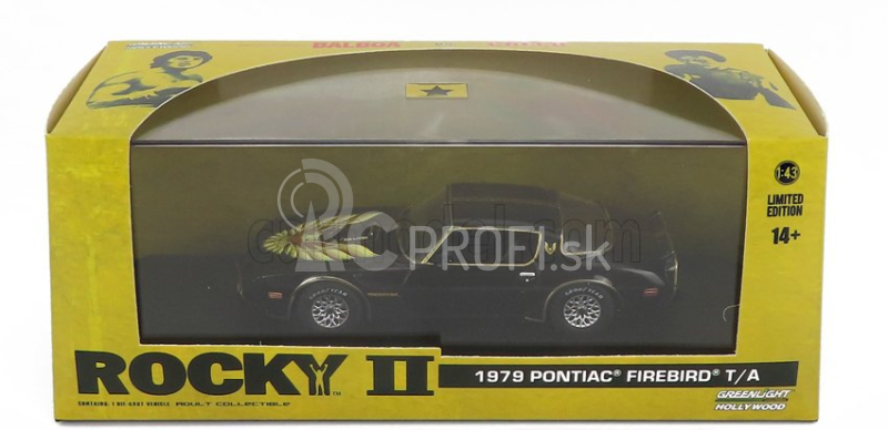 Greenlight Pontiac Firebird Trans Am 1979 - Rocky Ii Movie 1:43 Black Gold