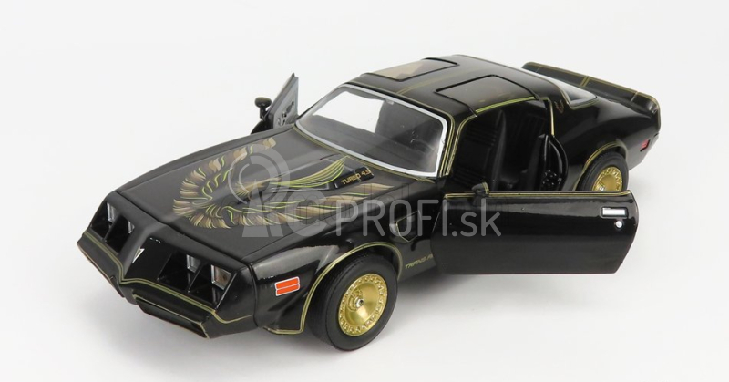 Greenlight Pontiac Firebird Turbo 4.9l Trans-am 1980 1:24 čierna zlatá