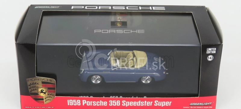 Greenlight Porsche 356 Speedster 1958 1:43 Modrá