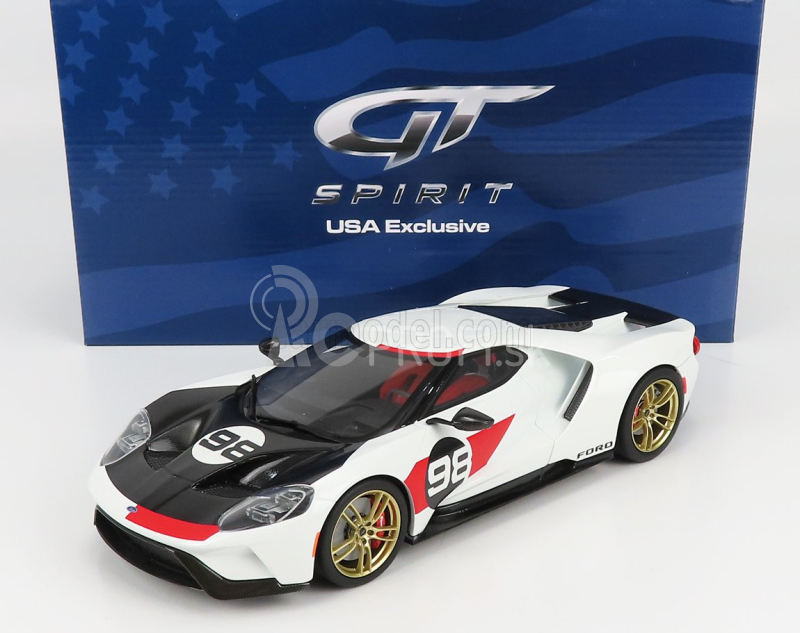 Gt-spirit Ford usa Gt N 98 2021 - Tribute 24h Daytona K.miles L.ruby 1966 1:18 White Carbon Red