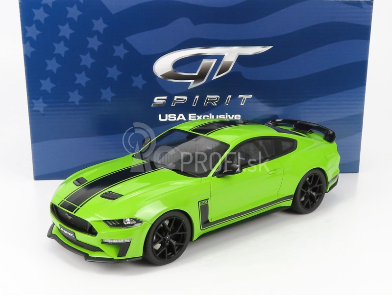 Gt-spirit Ford usa Mustang Coupe 5.0 R-spec Rhd 2020 1:18 Light Green Black