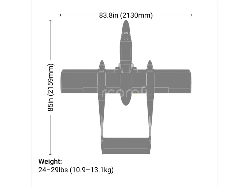 Hangar 9 OV-10 Bronco 20cc ARF + zaťahovací podvozok