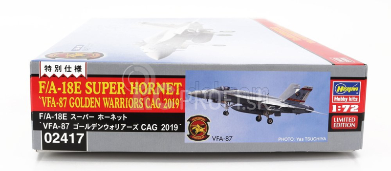 Hasegawa Grumman F/a-18e Super Hornet Vfa-87 Golden Warriors Cag Lietadlo vojenské 2019 1:72 /