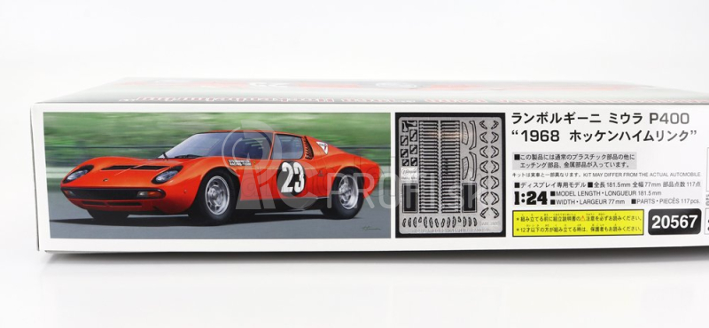 Hasegawa Lamborghini Miura P400 N23 Hockenheimring 1968 1:24 /