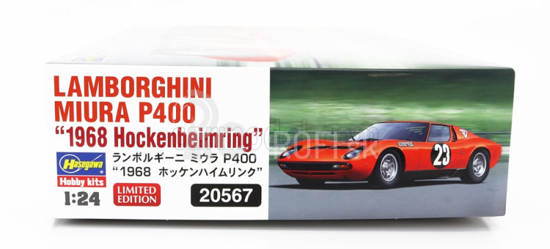 Hasegawa Lamborghini Miura P400 N23 Hockenheimring 1968 1:24 /