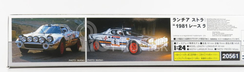 Hasegawa Lancia Stratos Hf N 6 Rally Race 1981 J.bagration - V.sabater 1:24 /