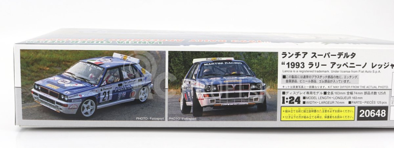 Hasegawa Lancia Super Delta Hf Integrale Polizia N 21 Rally Appennino Reggiano 1993 V.gomboso - O.tobaldo 1:24 /